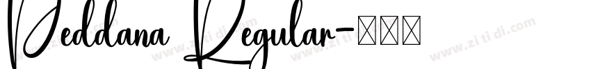 Peddana Regular字体转换